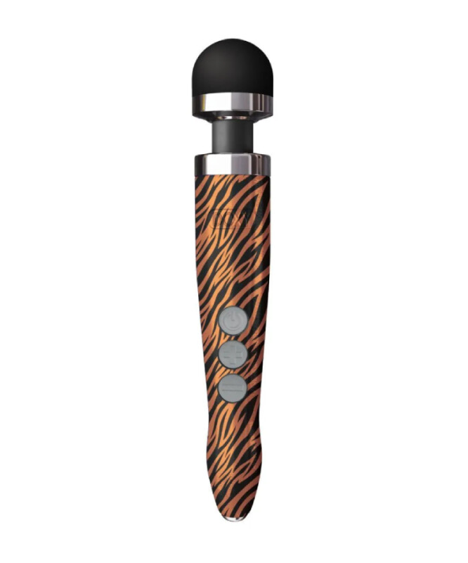 Масажер-мікрофон Doxy Die Cast 3R Wand Vibrator Tiger, тигровий