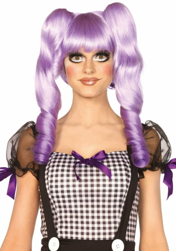 Перука з хвостиками Leg Avenue Dolly bob wig with clips O/S, ліловий - Зображення 3