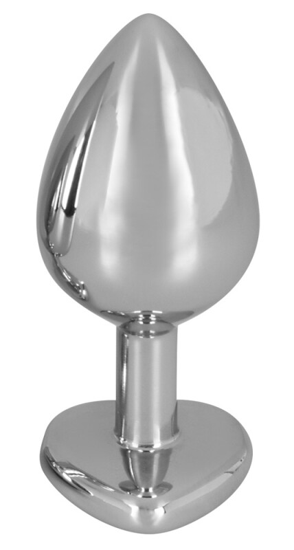 Анальна пробка з червоним каменем-серце You2Toys Diamond Butt Plug medium, 8.2 см х 3.4 см - Зображення 3