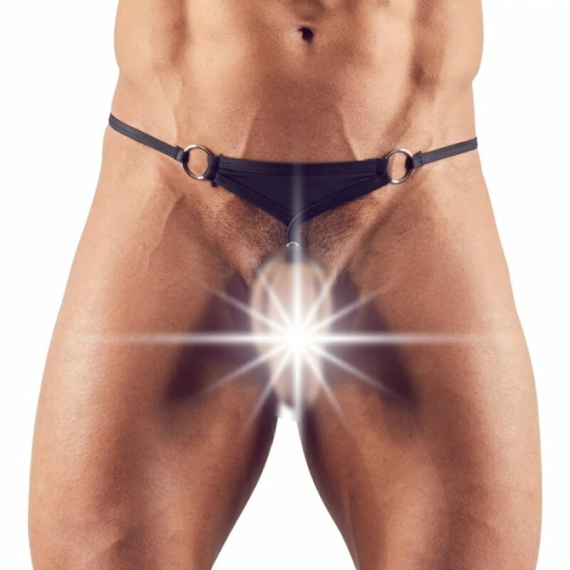 Стрінги еротичні з кільцем Svenjoyment Men's String, M, чорні