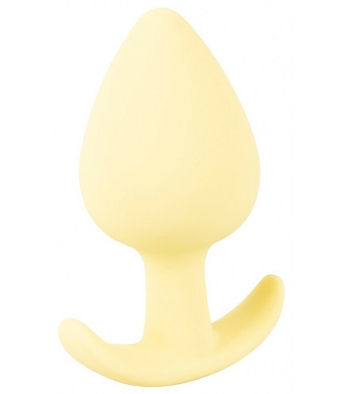 Анальна пробка Cuties Plugs Yellow жовта, 6.5 см х 3.1 см - Изображение 4