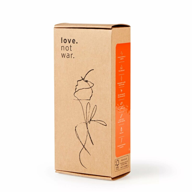 Міні-вібратор Love Not War Amore Orange оранжевий, 13.50 см х 2.30 см - Изображение 1