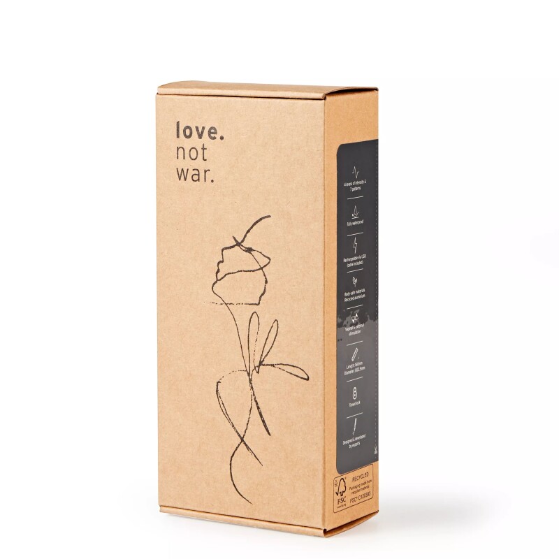 Міні-вібратор Love Not War Maya золотий, 12 см х 2.3 см - Зображення 1