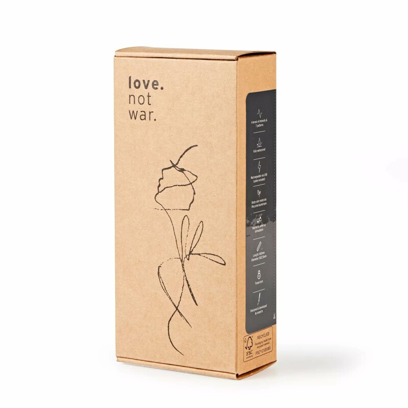 Вібратор для точки G Love Not War Liebe Grey сірого кольору - Изображение 1