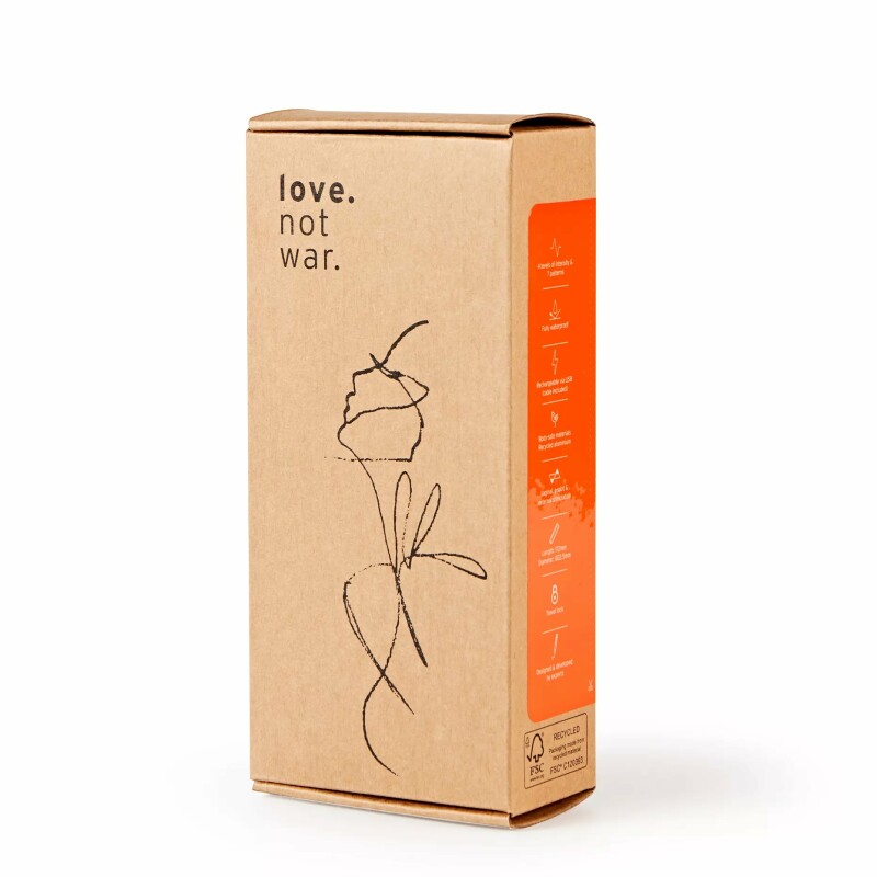 Вібратор для точки G Love Not War Liebe Orange оранжевого кольору - Изображение 2