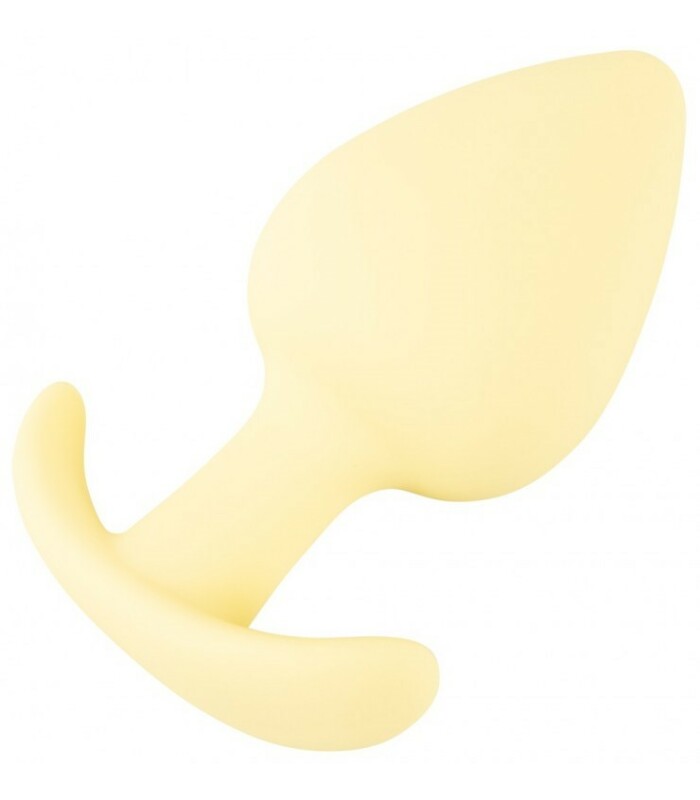 Анальна пробка Cuties Plugs Yellow жовта, 6.5 см х 3.1 см - Изображение 5