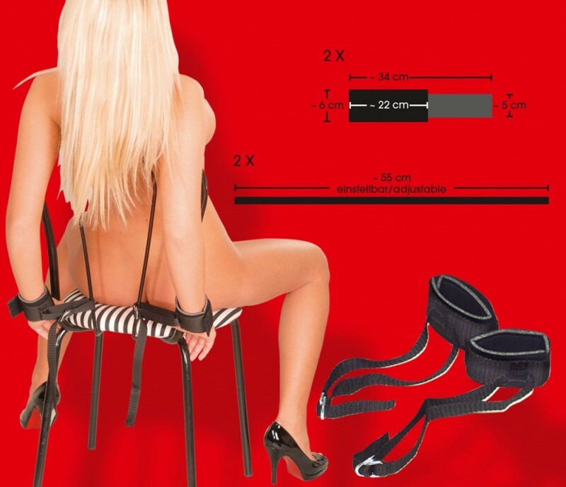 Фіксатори на руки для прив'язі Bad Kitty Handtights, чорні - Зображення 4