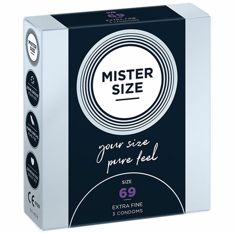Презервативи з натурального латексу Mister Size 69 мм, 3 штуки - Изображение 2