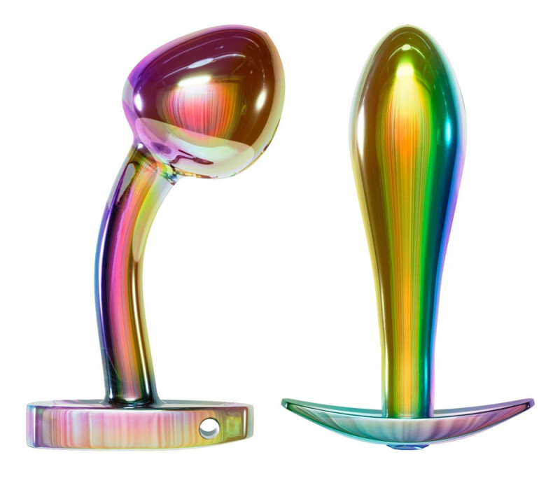 Набір Анальних пробок Anos Metal Butt Plug Set Rainb 2 шт.