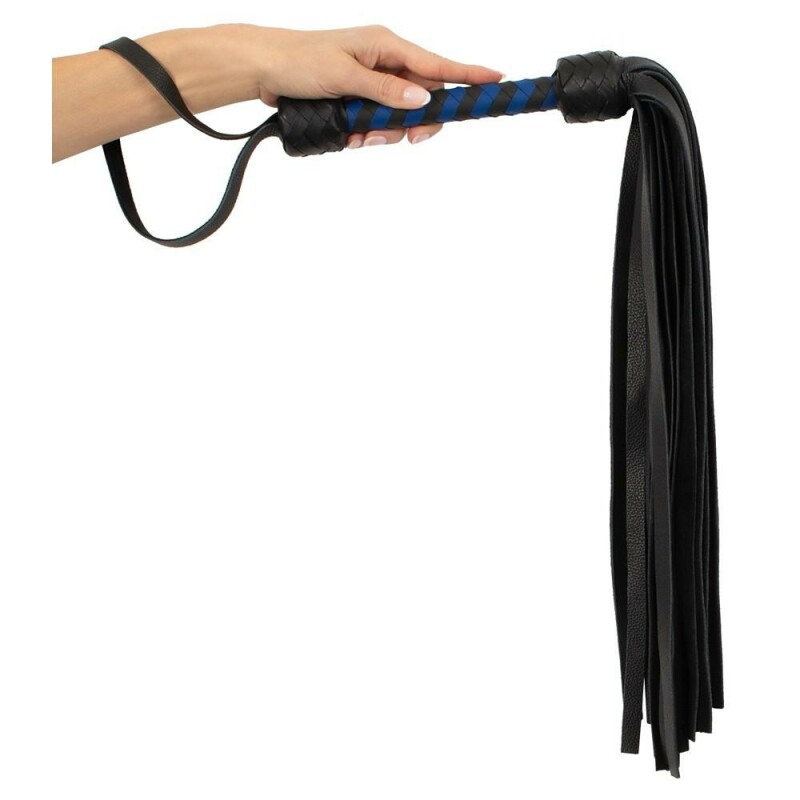 Флоггер шкіряний ZADO Leather flogger, чорний - Зображення 2