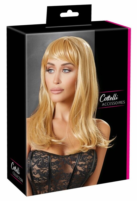 Перука довга з чубчиком Cottelli, блонд, 45 см - Зображення 1