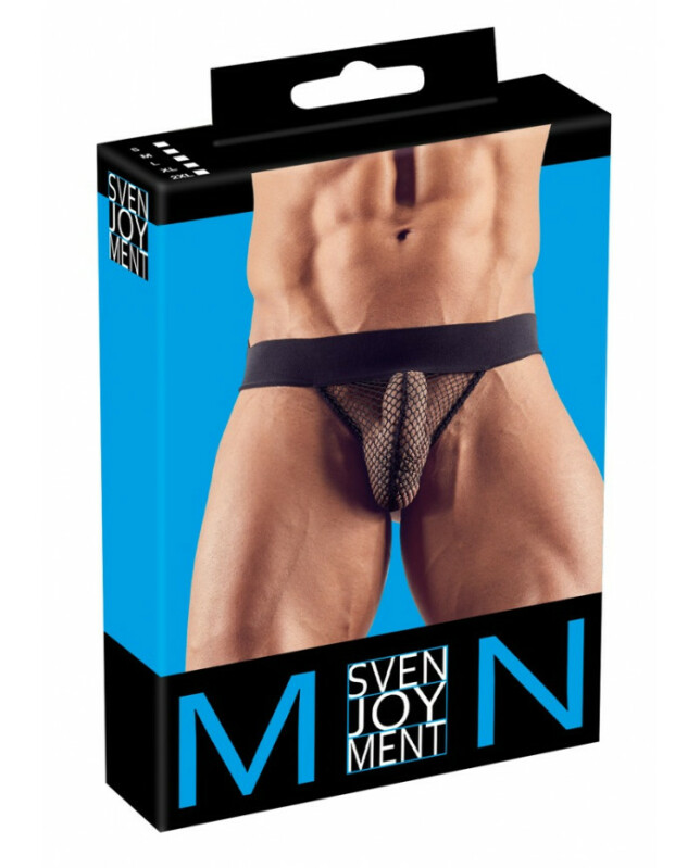 Джоки сексуальні з сіткою Svenjoyment Men's Jockstrap, S, чорні - Зображення 5