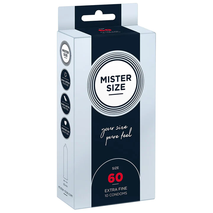 Презервативи з натурального латексу Mister Size 60 мм, 10 штуки - Зображення 3