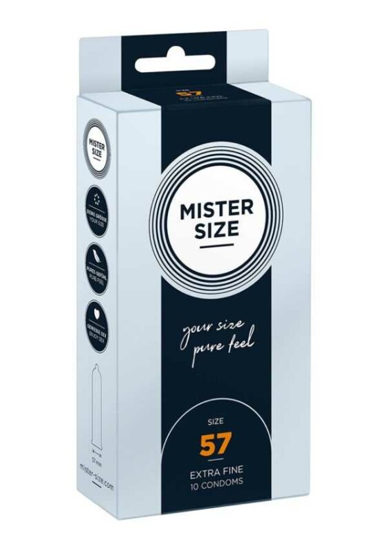 Презервативи з натурального латексу Mister Size 57 мм, 10 штук - Зображення 3