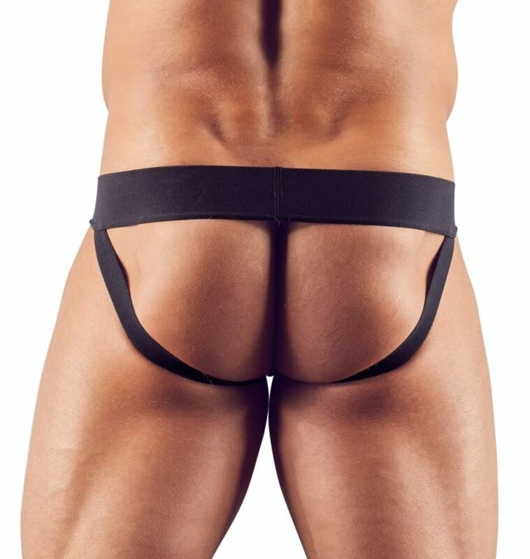 Джоки сексуальні з сіткою Svenjoyment Men's Jockstrap, S, чорні - Зображення 1