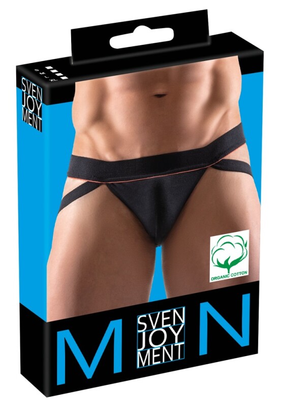 Джоки сексуальні Svenjoyment Organic Cotton (органічна бавовна) Jockstrap, M, чорні - Зображення 5
