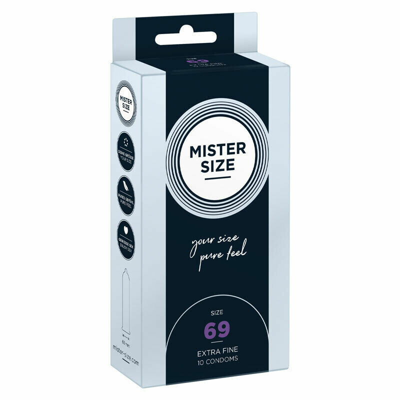 Презервативи з натурального латексу Mister Size 69 мм, 10 штук - Зображення 4