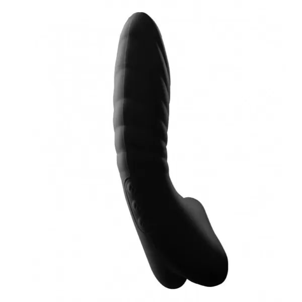 Універсальний вібратор для пар HOT StiVi The Real Threat Partner Vibrator чорний, 17 см х 5.5 см - Зображення 4
