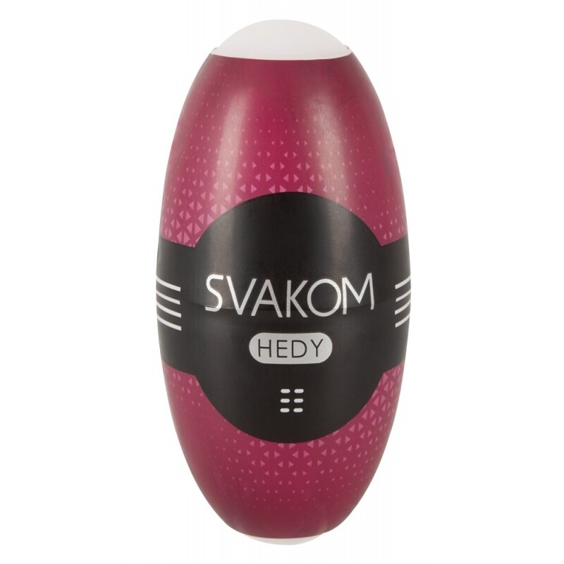 Мастурбатор нереалістичний Svakom Hedy, рельєфний, білий, 8.3 х 1.5 см
