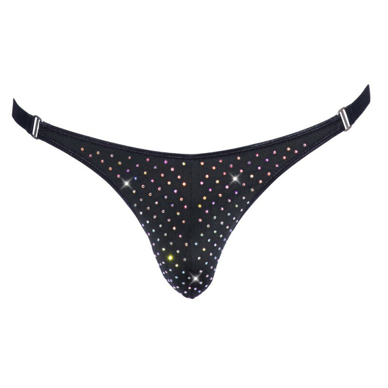 Стрінги зі стразами Svenjoyment Mens String, S, чорні - Изображение 3