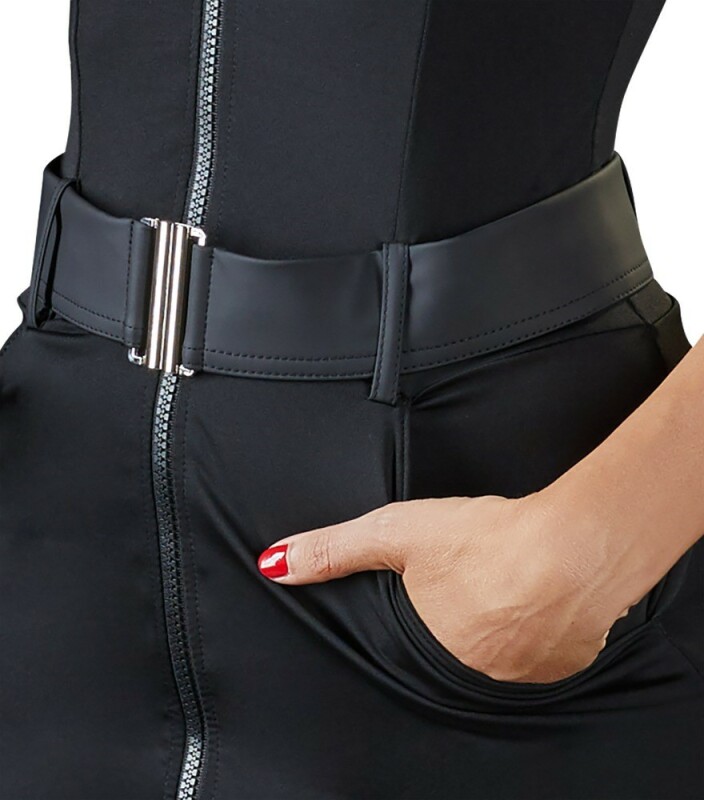 Костюм поліцейської сексуальний Cottelli Police Dress, M, чорний - Зображення 5