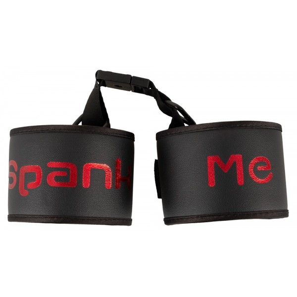 Наручники Spank Me Bad Kitty, з фастексом, чорні - Зображення 1