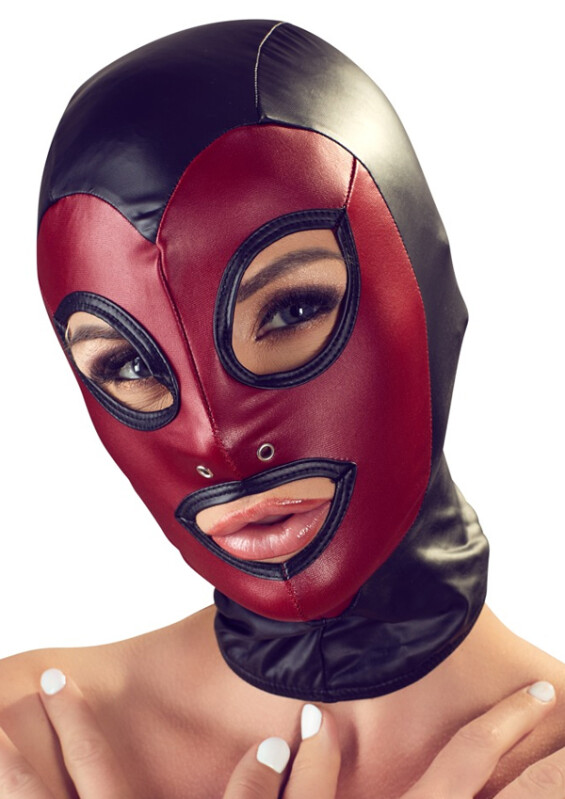 Маска на голову Bad Kitty Head Mask, червоно-чорна - Изображение 2