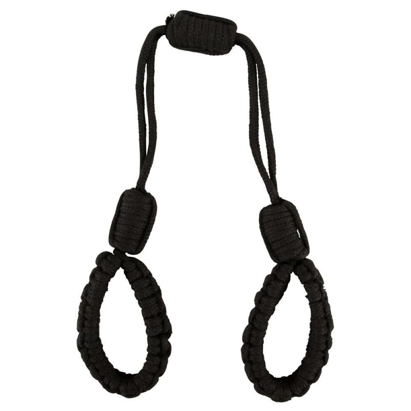 Наручники з бондажної мотузки Bad Kitty Handcuffs 1, чорні - Зображення 2