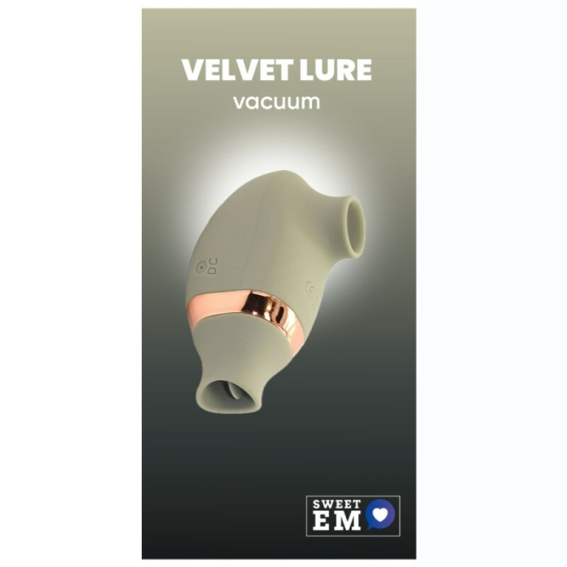 Вакуумний стимулятор клітора Sweet Em Vacuum з рухливим язичком, зелений, 8.2 х 4.9 см - Изображение 1