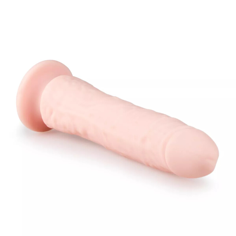 Фалоімітатор реалістичний на присосці Easytoys бежевий, 21 х 3.4 см - Зображення 2