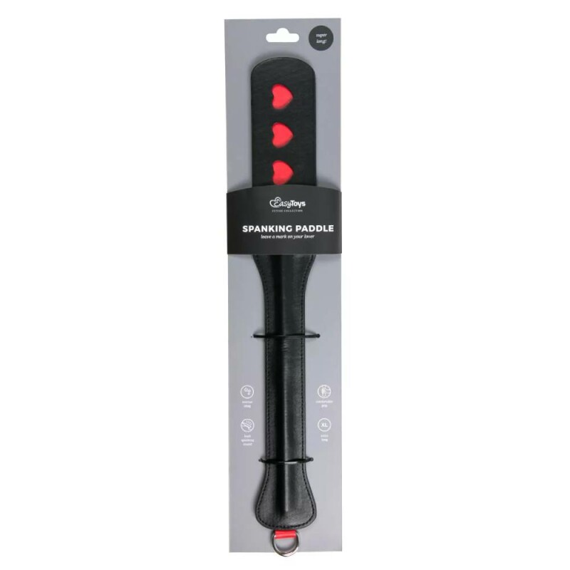 Паддл довгий із серцями Easytoys чорний, 47 см - Зображення 1