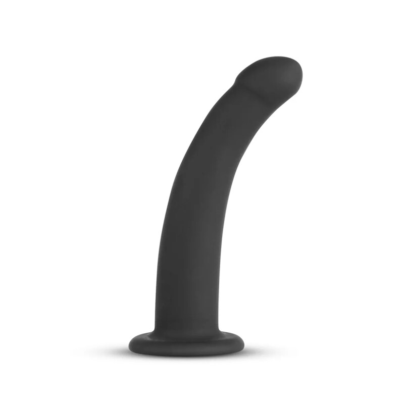 Страпон з гладким фалоімітатором Easytoys на ременях, чорний, 13.5 х 2.7 см - Изображение 3