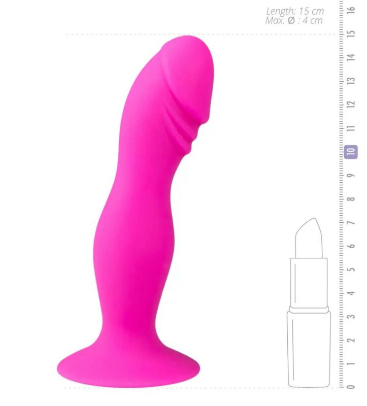 Фалоімітатор з присоскою, реалістичний Easytoys рожевий, 15 х 4 см - Изображение 4