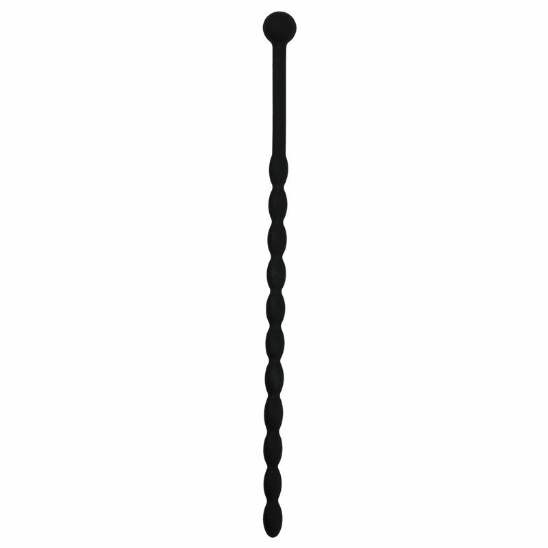 Катетер довгий тонкий, чорного кольору, Geribbelde  Dilator - Zwart - Изображение 1