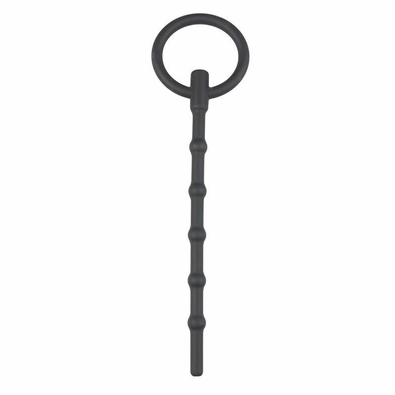 Катетер уретральний чорного кольору, Long Hollow Silicone Penisplug - Изображение 1