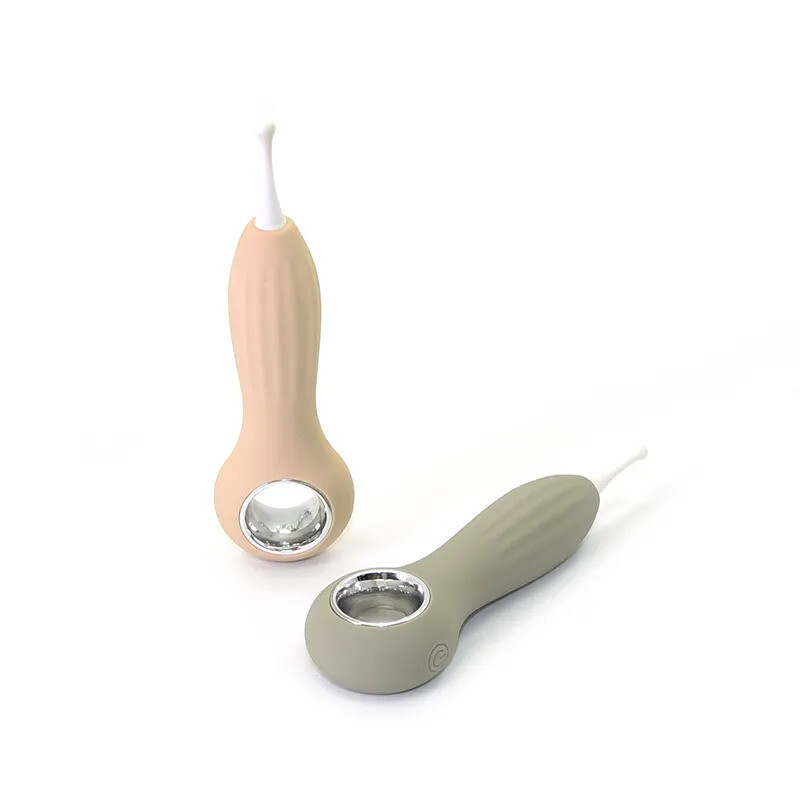 Вібратор для клітора Sweet Em Vibe Pen з трьома насадками, сірий, 14.5 х 4.2 см - Зображення 8