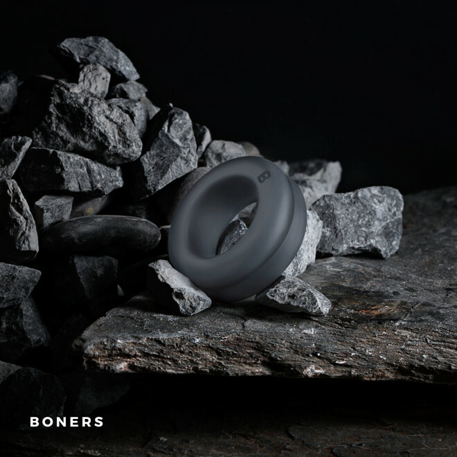 Boners Diamond Cock Ring - Grey - Зображення 2