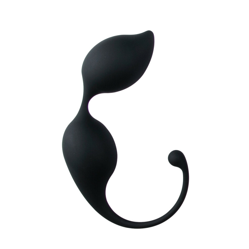 Вагінальні кульки Easytoys, силіконові, чорні, 33 г