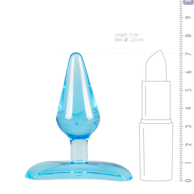 Анальна пробка Easytoys The Assifier блакитна - Зображення 3