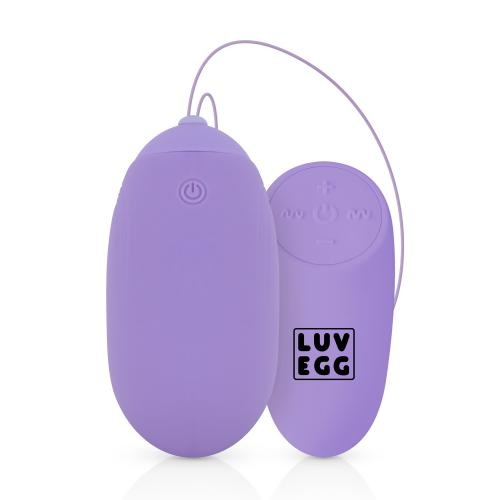 Віброяйце XL Easytoys, з дистанційним пультом, силіконове, лілове, 8 х 3.8 см