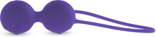 Вагінальні кульки Lusty Lady Cupe, силіконові, фіолетові, 2 х 40 г - Зображення 2