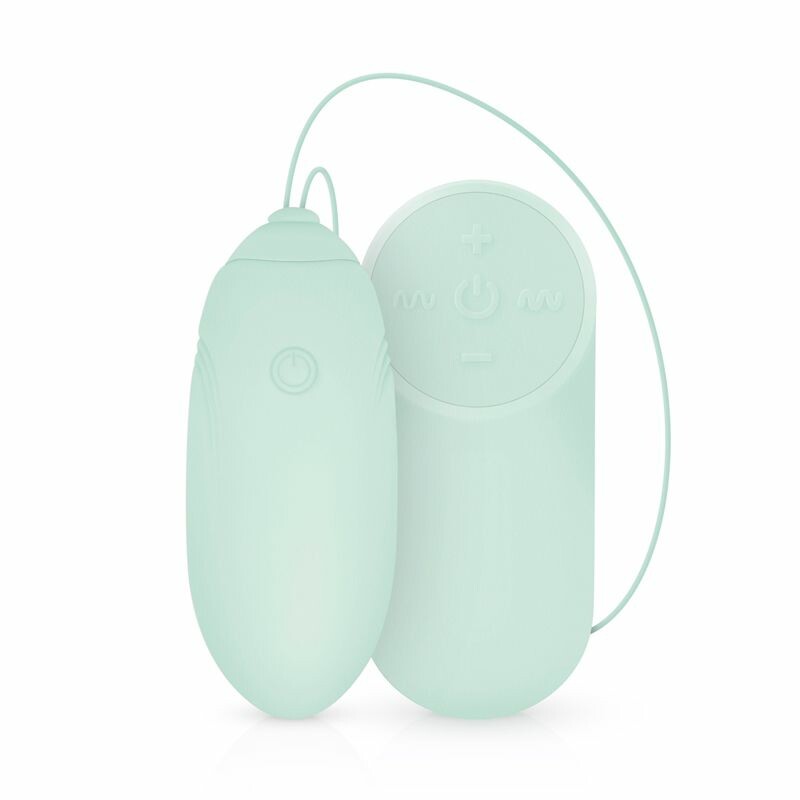 Віброяйце з дистанційним пультом Luv Egg, силіконове, зелене, 6.5 х 3.5 см - Зображення 1