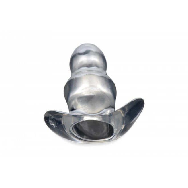 Прозора анальна пробка з тунелем Clear View Hollow Anal Plug - Small - Изображение 2