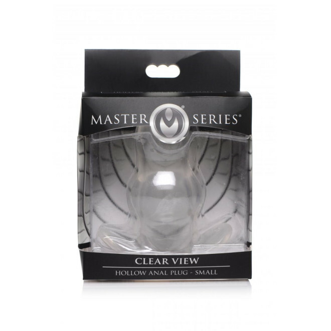 Прозора анальна пробка з тунелем Clear View Hollow Anal Plug - Small - Изображение 1