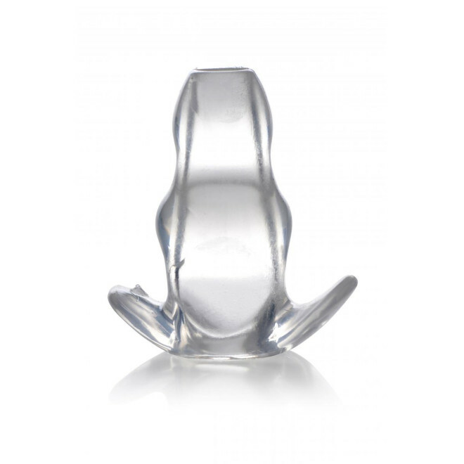 Прозора анальна пробка з тунелем Clear View Hollow Anal Plug - Small