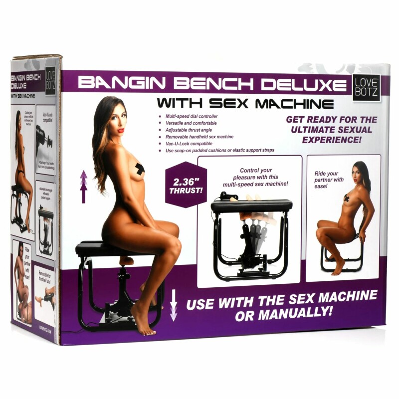 Стілець для сексу з секс-машиною Deluxe Bangin' XR Brands, чорного кольору - Зображення 1