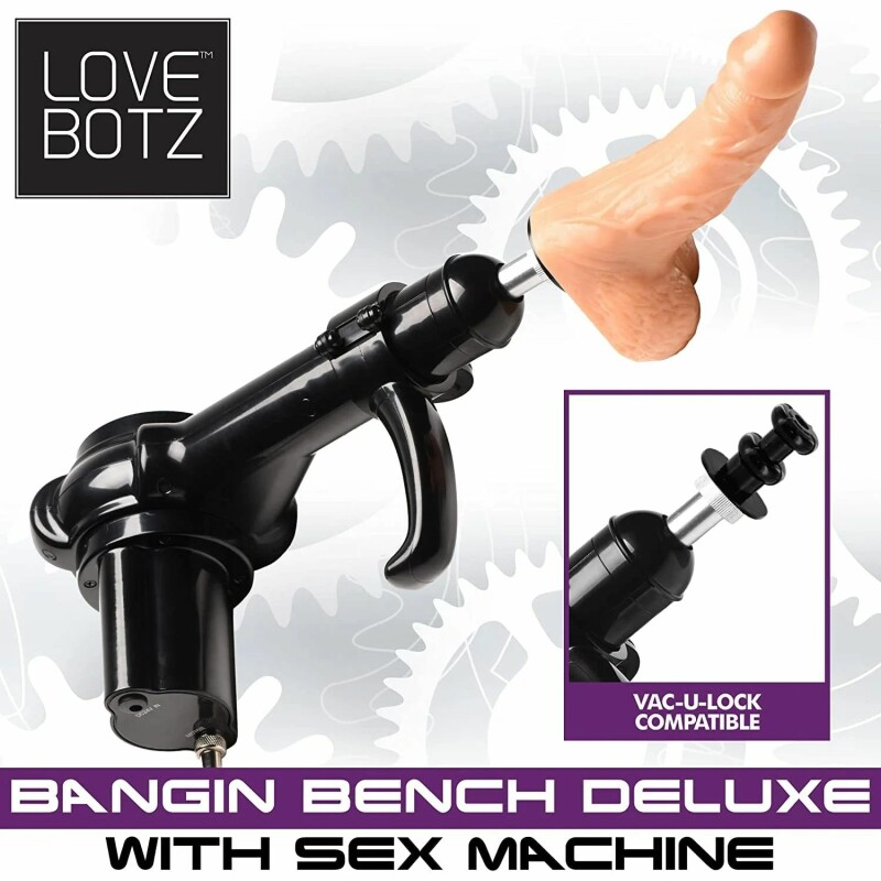 Стілець для сексу з секс-машиною Deluxe Bangin' XR Brands, чорного кольору - Зображення 7