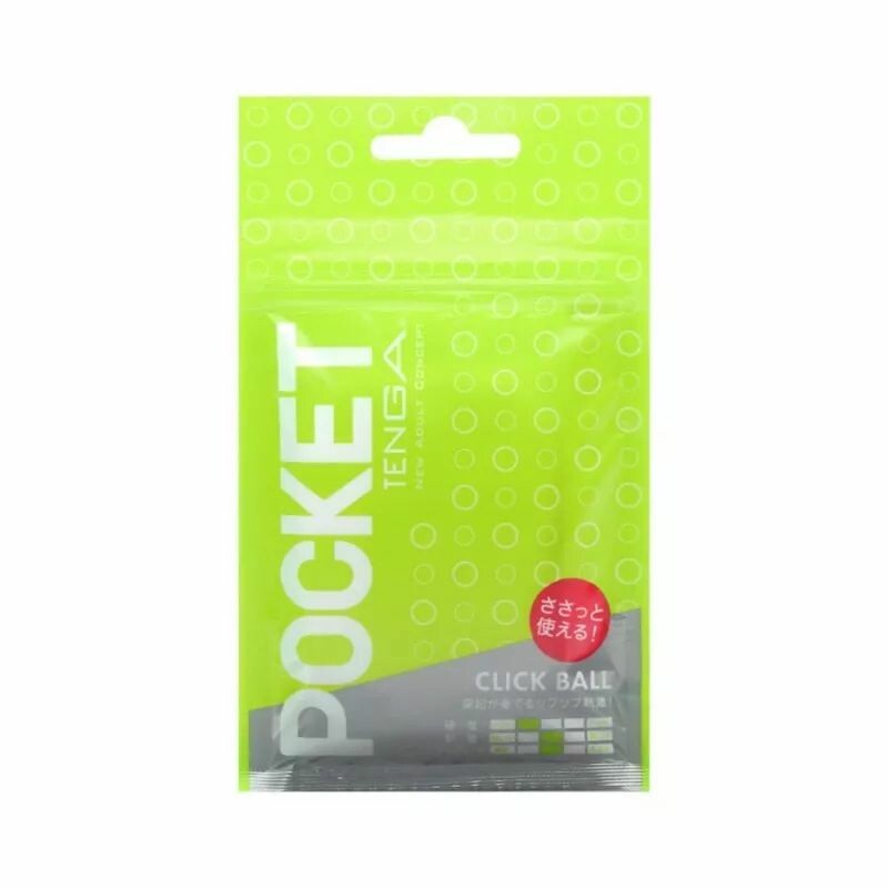 Міні мастурбатор нереалістичний Tenga Pocket Click Ball, з рельєфом, білий, 7.5 х 5.5 см - Изображение 3
