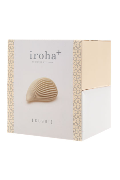 Вібратор для клітора у формі черепашки Iroha+ Kushi від Tenga, медичний силікон, білий - Изображение 1