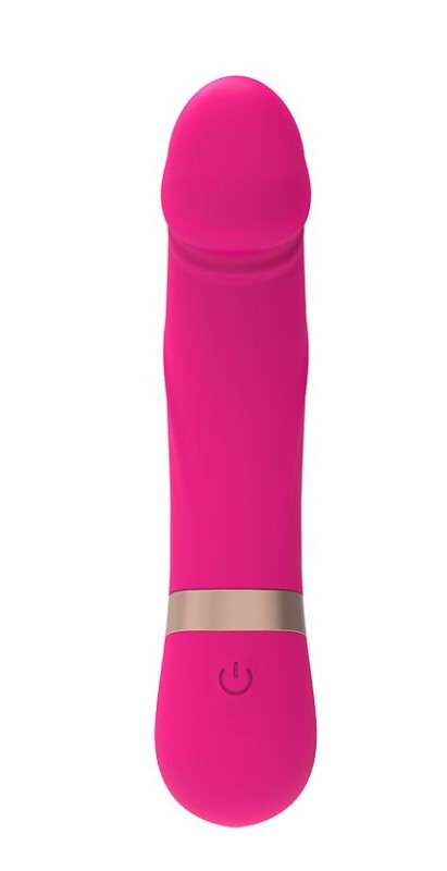 Міні вібратор Dildo Vibe Chisa, силіконовий, рожевий, 11.7 х 2.7 см - Изображение 2